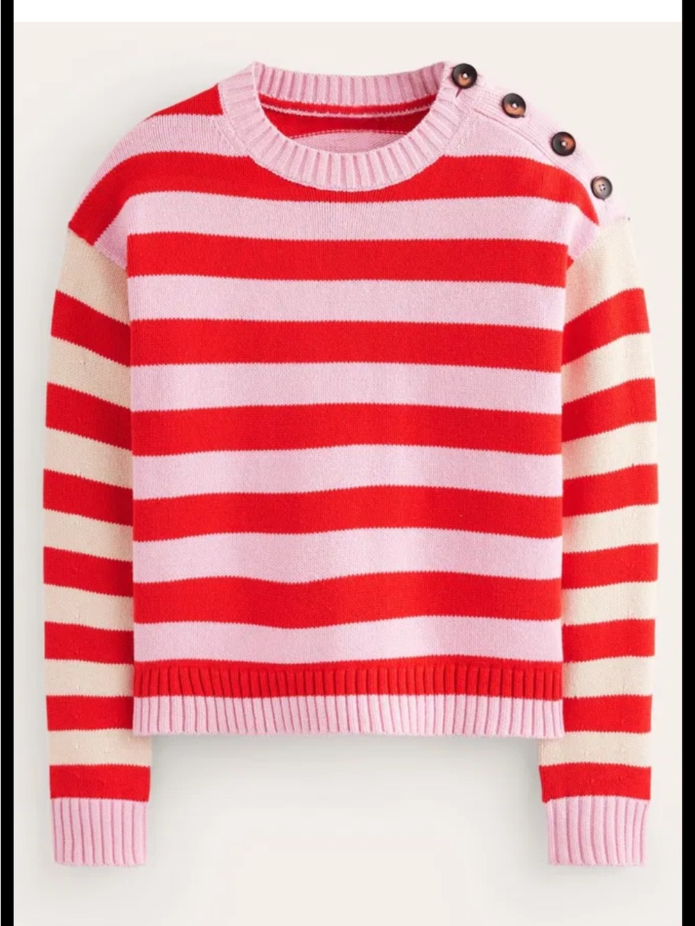 Boden Hotch Potch Cotton Sweater Size Large